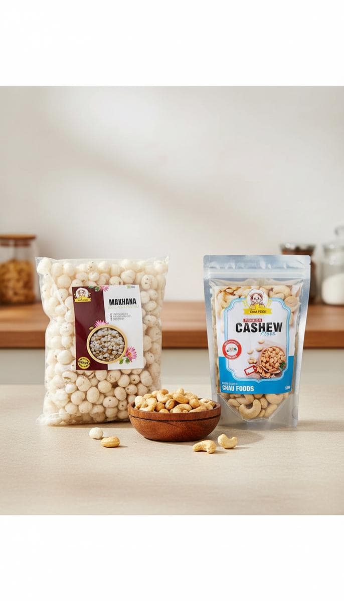 Makhana vs almonds vs cashews comparison - which is best for daily snacking