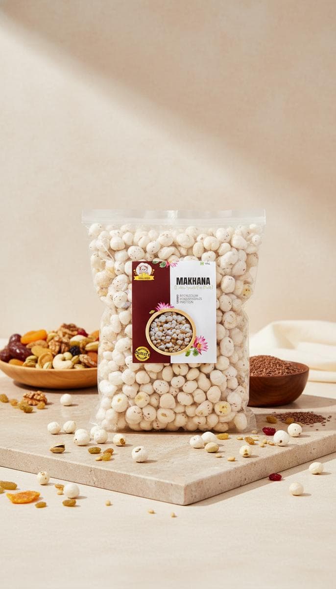 Premium roasted makhana fox nuts from Chau Foods - buy makhana online